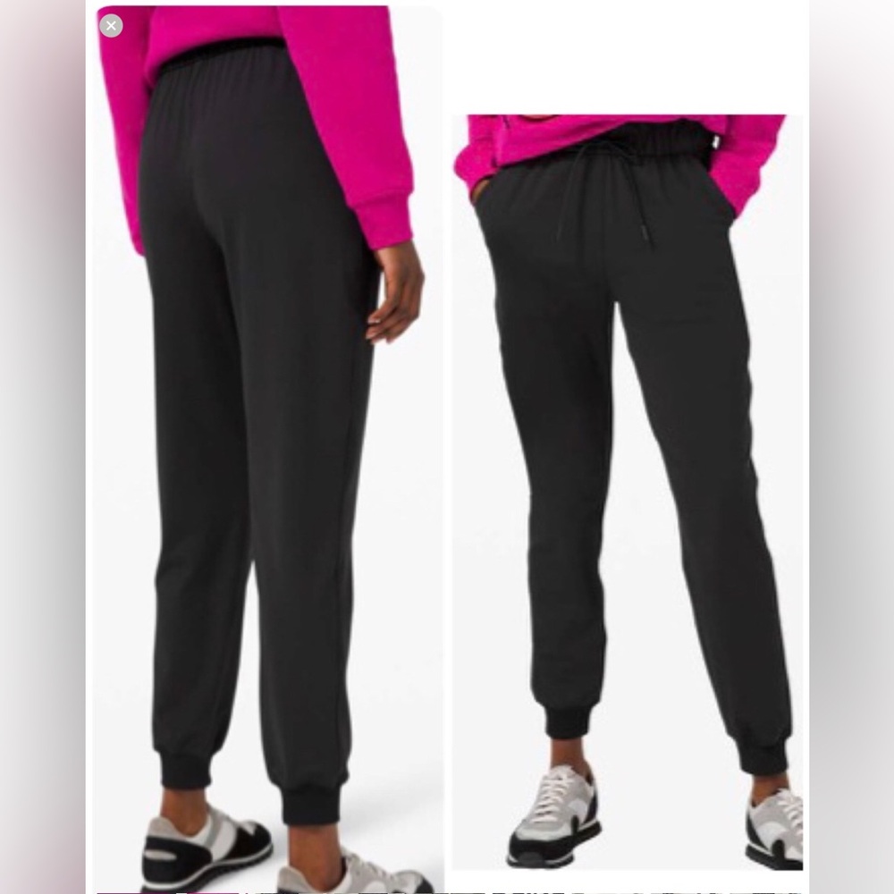 🌼LULULEM🍋N Keep Moving W5CV4S Jogger 28” Pants Black Drawstring size 6